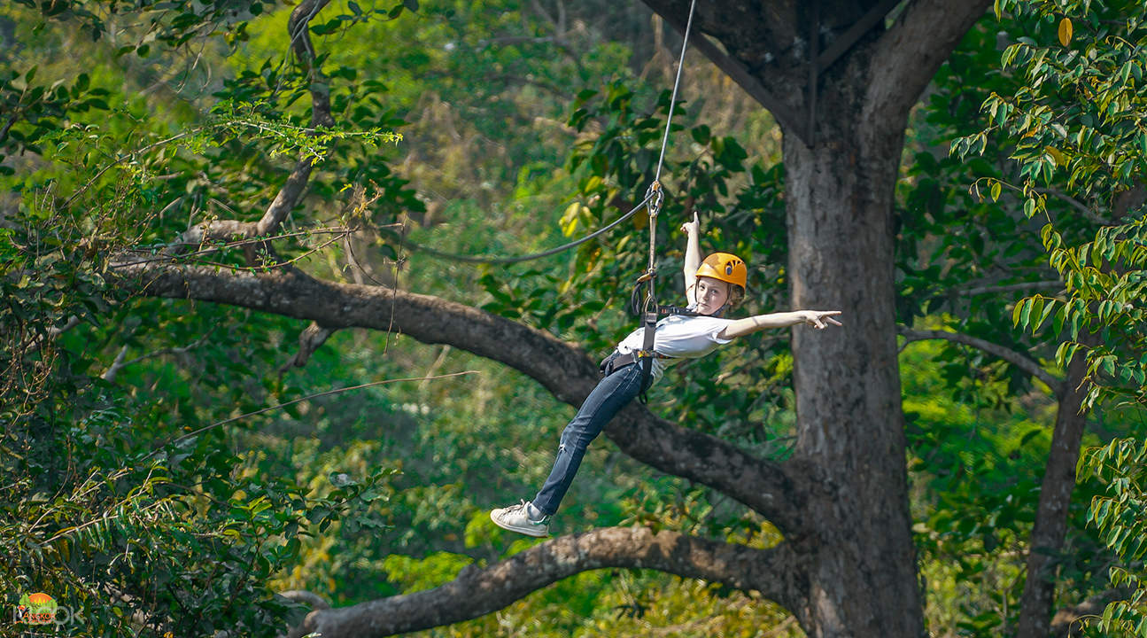 吴哥窟滑索 angkor zipline(含接送 柬式午餐)